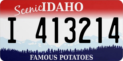 ID license plate I413214