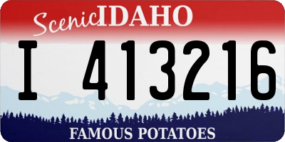 ID license plate I413216