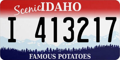 ID license plate I413217
