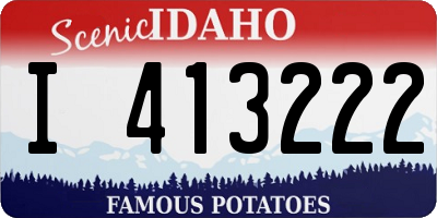 ID license plate I413222