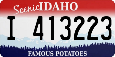 ID license plate I413223