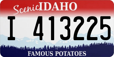 ID license plate I413225