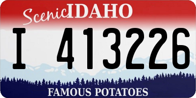ID license plate I413226