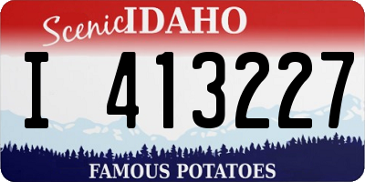 ID license plate I413227
