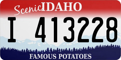 ID license plate I413228