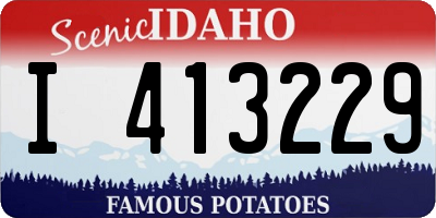 ID license plate I413229