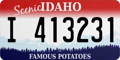 ID license plate I413231