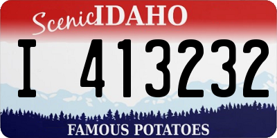 ID license plate I413232