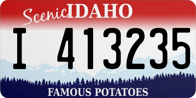 ID license plate I413235