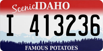 ID license plate I413236