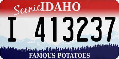 ID license plate I413237
