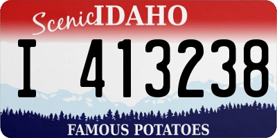 ID license plate I413238