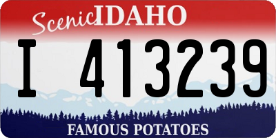 ID license plate I413239