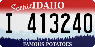 ID license plate I413240