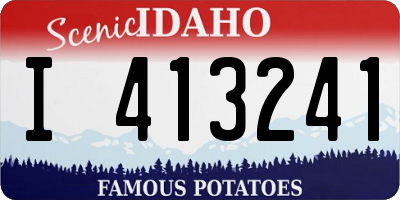 ID license plate I413241