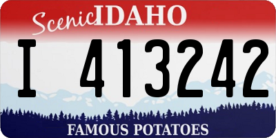 ID license plate I413242