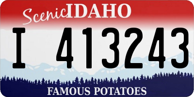 ID license plate I413243