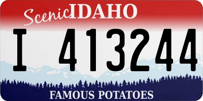 ID license plate I413244