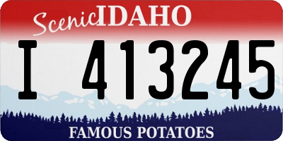 ID license plate I413245