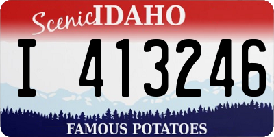 ID license plate I413246