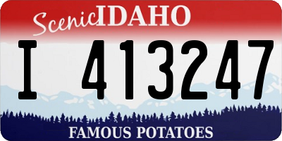 ID license plate I413247