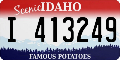 ID license plate I413249