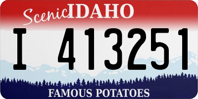 ID license plate I413251