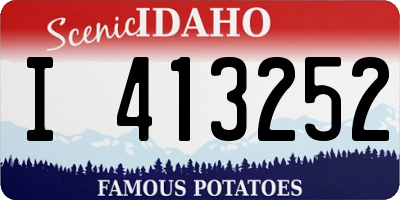 ID license plate I413252