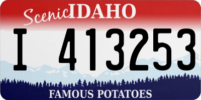 ID license plate I413253