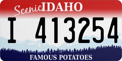 ID license plate I413254