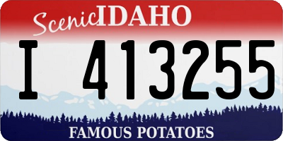 ID license plate I413255