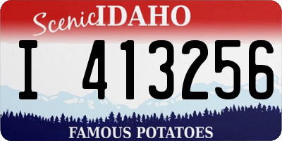 ID license plate I413256
