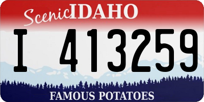 ID license plate I413259