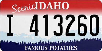 ID license plate I413260