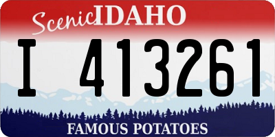 ID license plate I413261