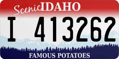 ID license plate I413262