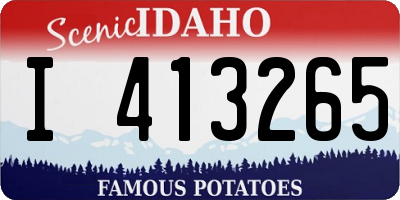 ID license plate I413265