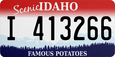 ID license plate I413266
