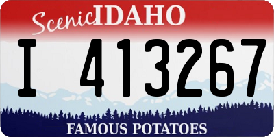 ID license plate I413267
