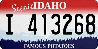 ID license plate I413268