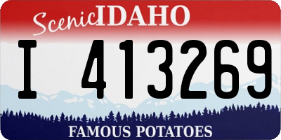 ID license plate I413269