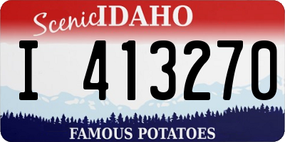 ID license plate I413270