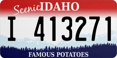 ID license plate I413271