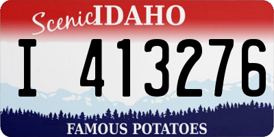 ID license plate I413276