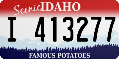 ID license plate I413277