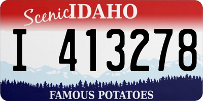 ID license plate I413278