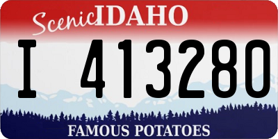 ID license plate I413280
