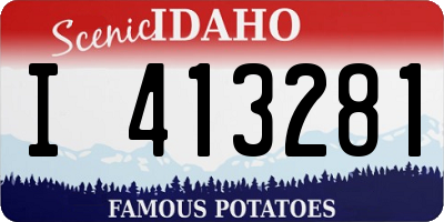 ID license plate I413281