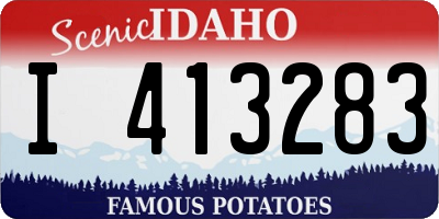 ID license plate I413283