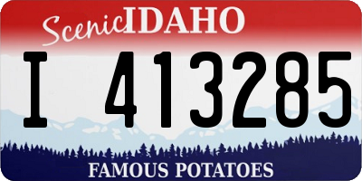 ID license plate I413285